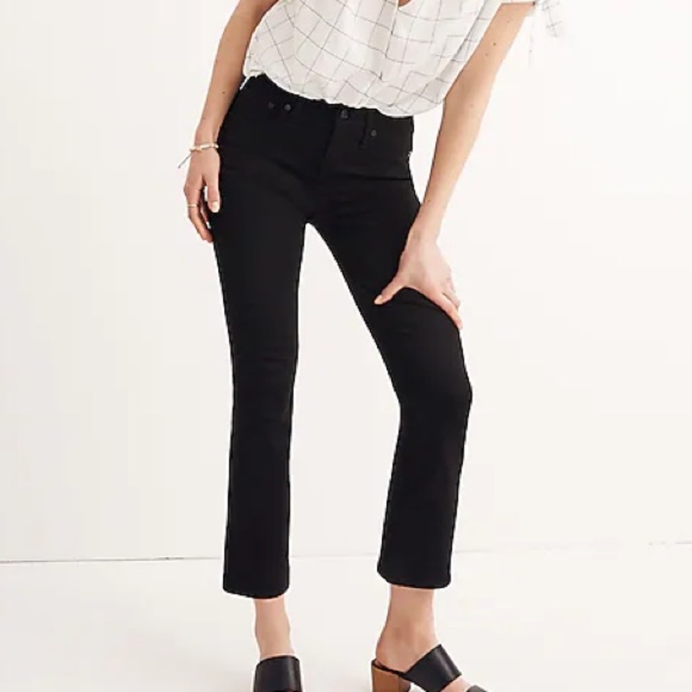 Madewell cali- kick boot crop jeans